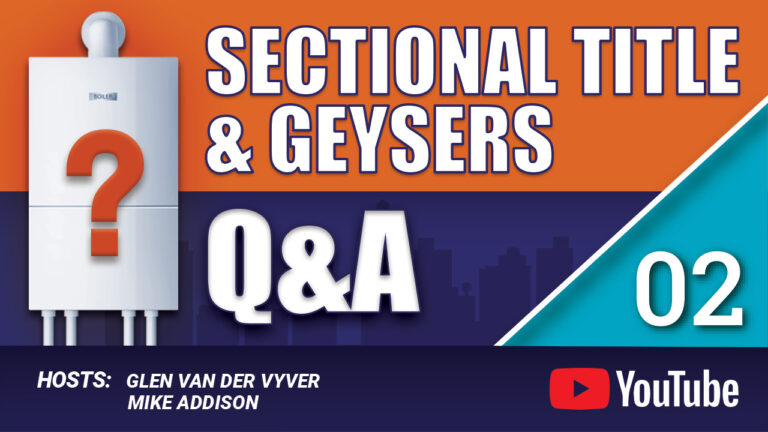 Q&A 2 - Must owner pay the geyser insurance excess to the plumber or is there another way?
