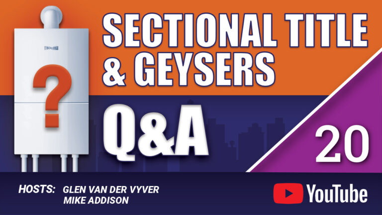 Q&A 20 - Geyser insurance claims in the event of an instant water heater system.