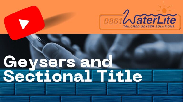 pearls of wisdom and sectional title geyser insurance