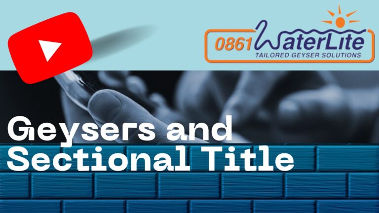 Geysers and Sectional Title